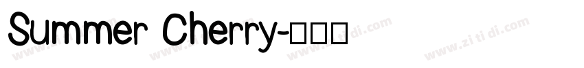 Summer Cherry字体转换
